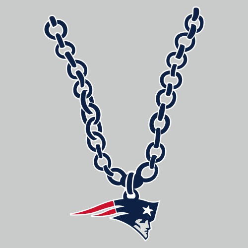 New England Patriots Necklace logo vinyl decal